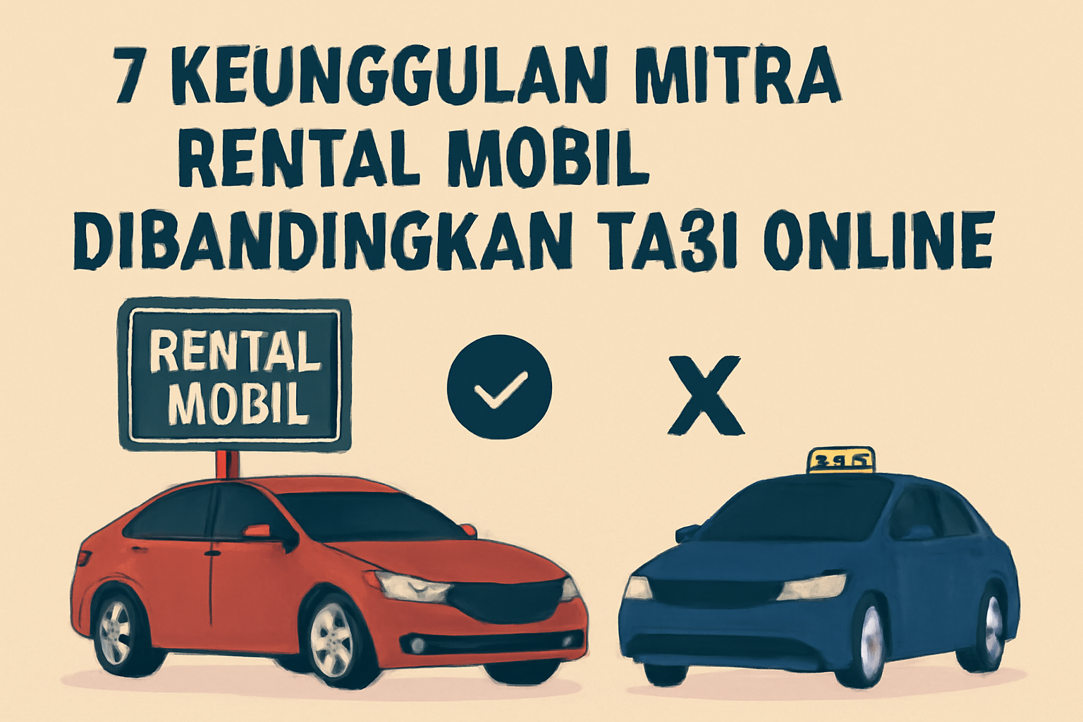 7 Keunggulan Mitra Rental Mobil Dibandingkan Taksi Online